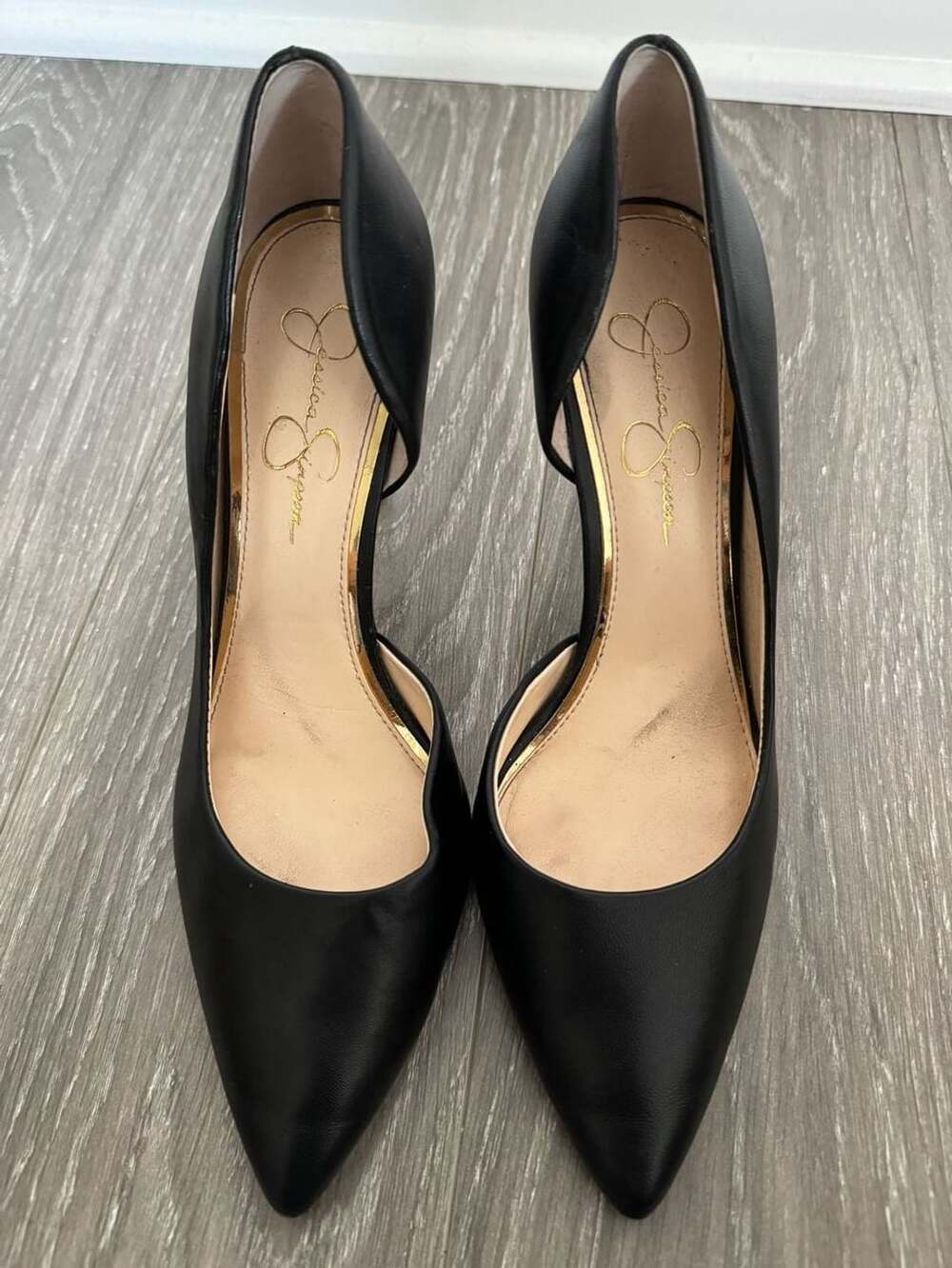 Jessica Simpson Paryn D'Orsay Pump Black Leather